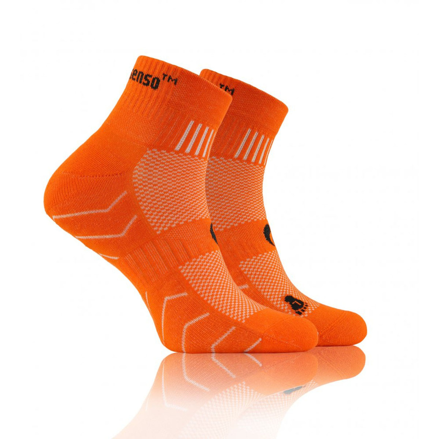 Szare oddychające skarpety męskie 88% bawełna AMZ Multicolor Sesto Senso – komfort dla biegaczy