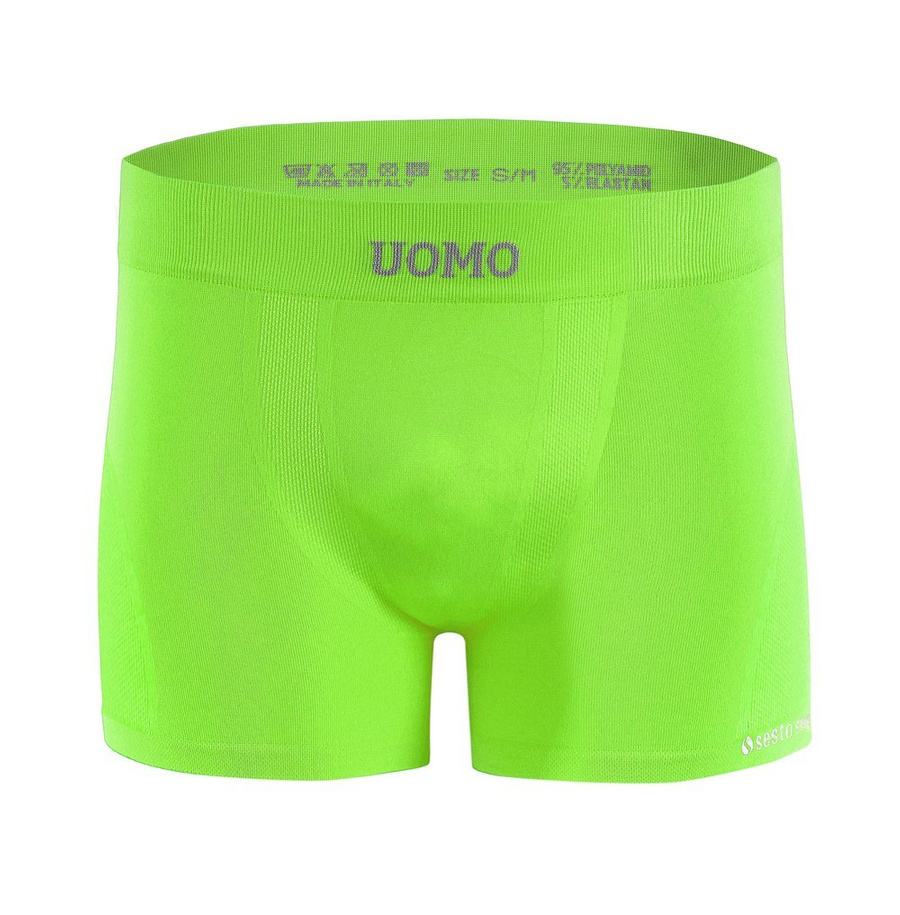 Seledynowe bezszwowe dopasowane bokserki męskie Solar BM07 Sesto Senso – komfort i trwałość.