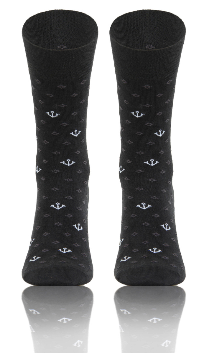 Eleganckie skarpety męskie garniturowe 90% bawełna Sesto Senso – komfort i styl na co dzień.