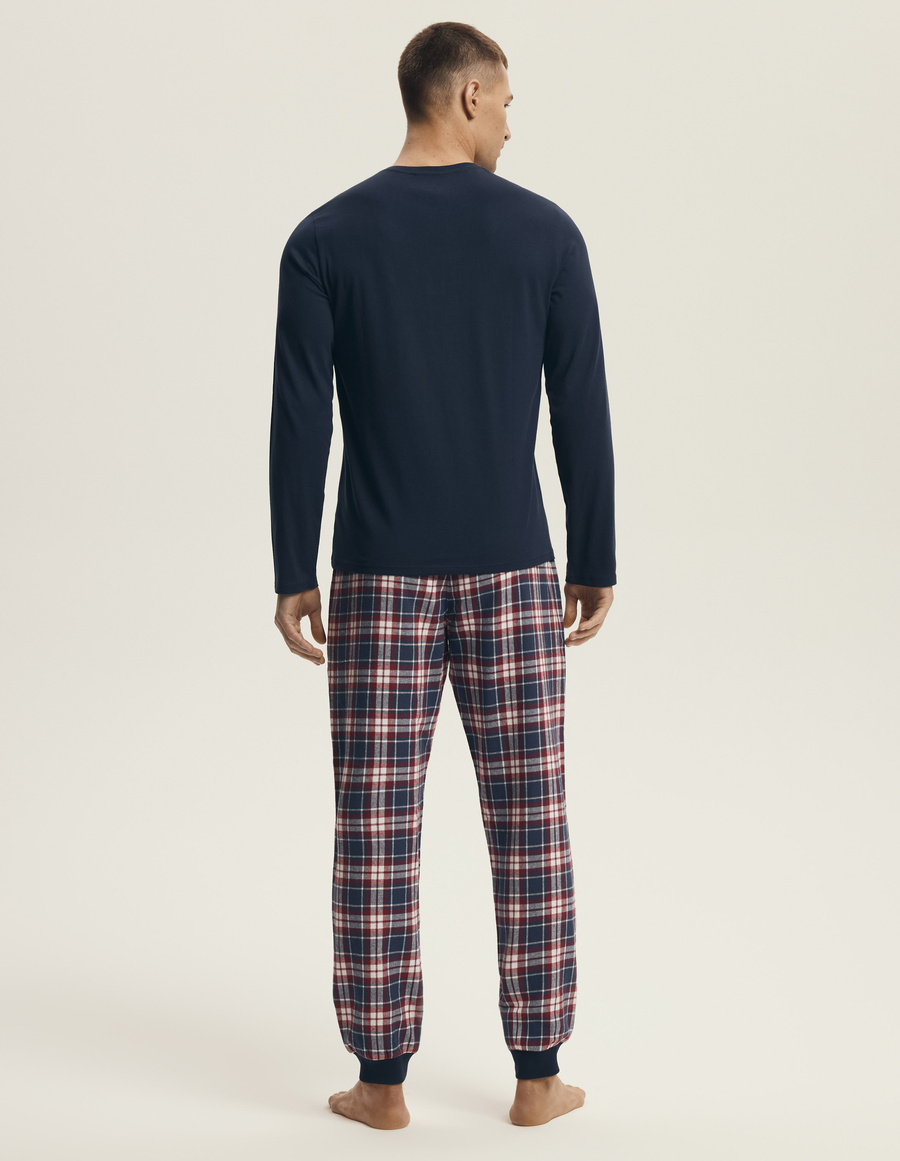 Piżama Męska Bawełniana Noir