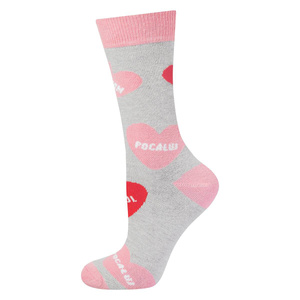 Skarpetki damskie kolorowe SOXO GOOD STUFF bawełniane serca 