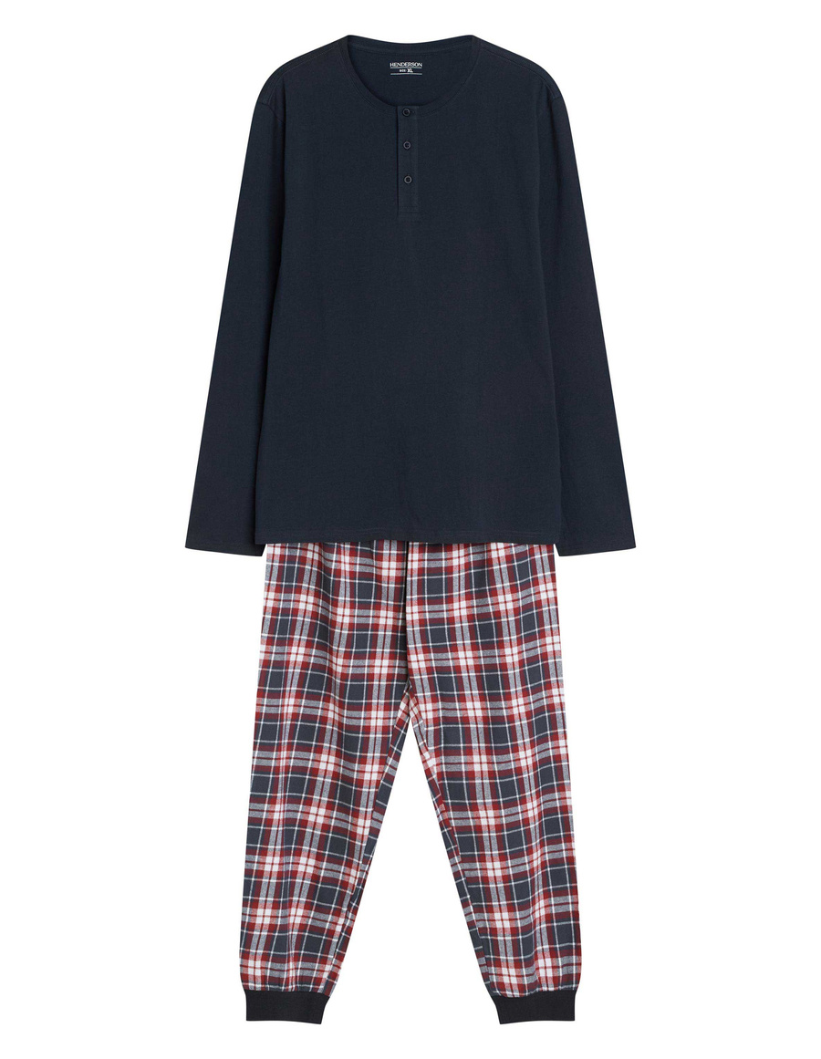 Piżama Męska Bawełniana Noir