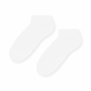 Białe Męskie Stopki Bawełniane Comfort