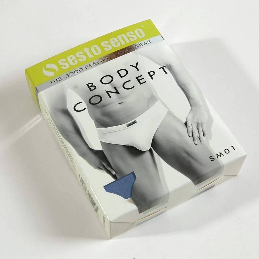 Niebieskie anatomiczne slipy męskie 95% bawełny Leopard Sesto Senso – komfort na co dzień