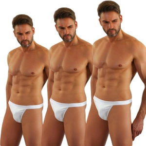 3X Stringi Męskie bawełniane typu Tanga