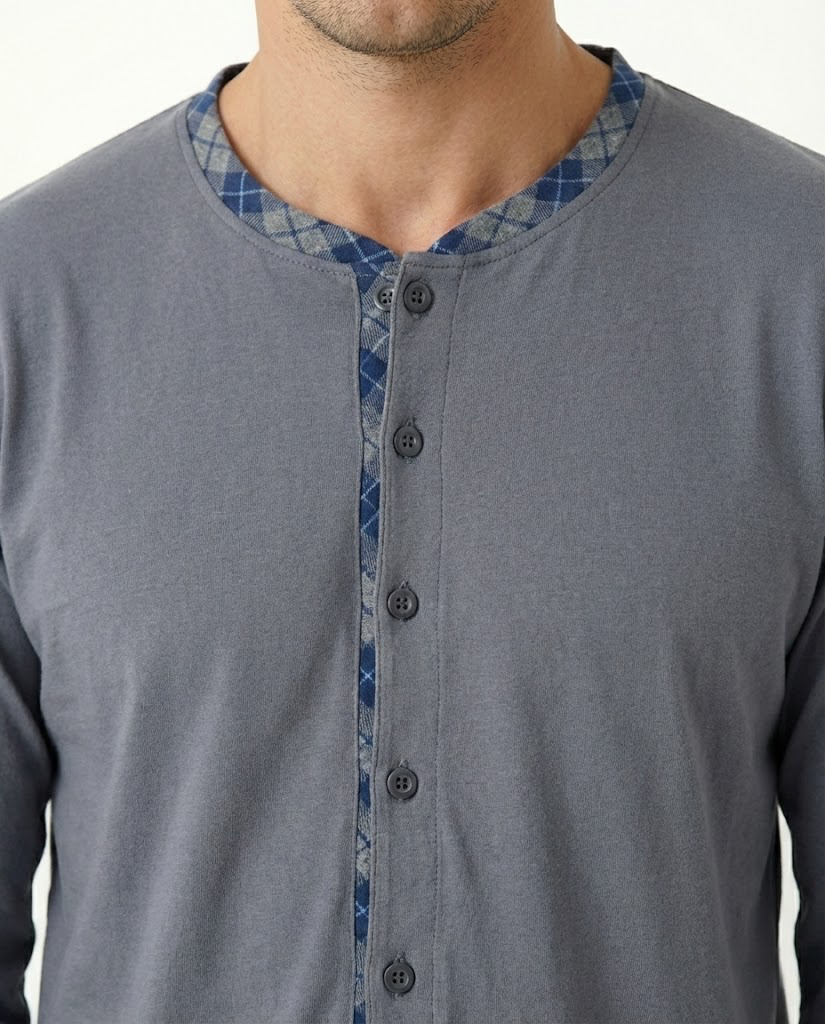 Piżama Męska Rozpinana