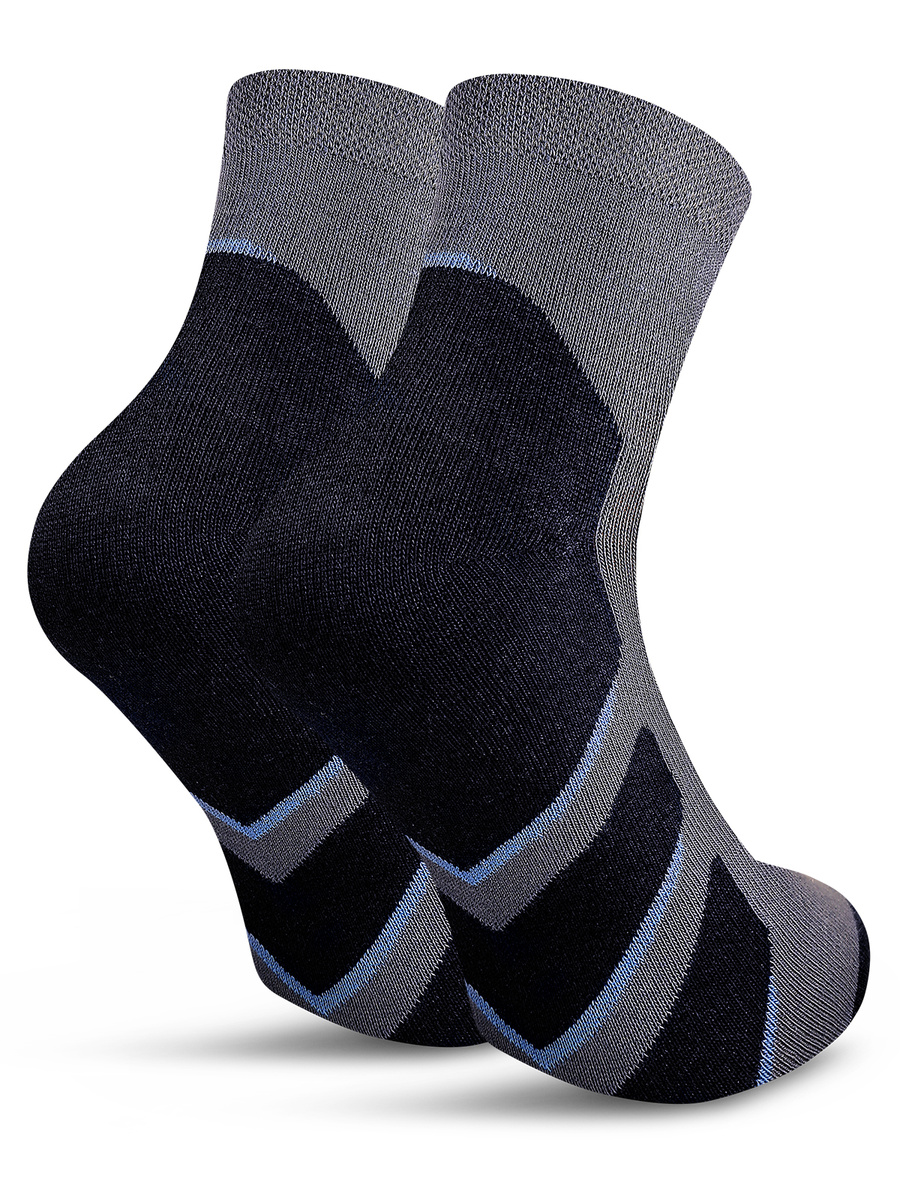 Niebieskie sportowe skarpety męskie 80% bawełny AIR CONTROL Sestimi – komfort i świeżość.