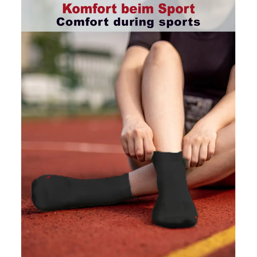 Oddychające krótkie skarpety sportowe unisex 4-pak SKB08 Sesto Senso – pełen komfort 