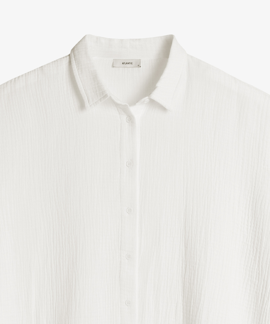 Biała bawełniane piżamy damskie 100% bawełna Atlantic – komfort na co dzień