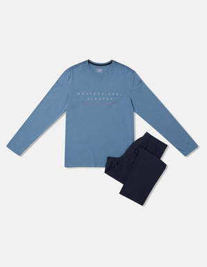 Piżama męska Insure wielokolorowa bawełniana