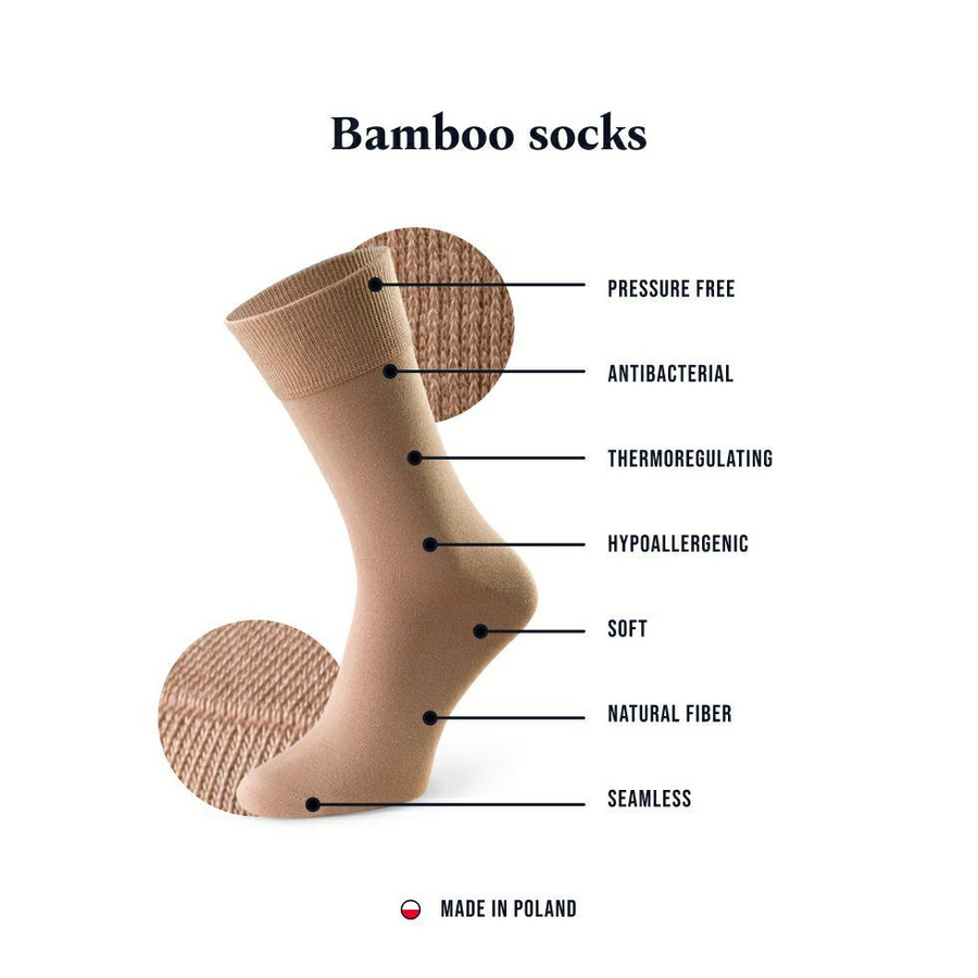 Skarpety męskie bambusowe bezuciskowe art. 149