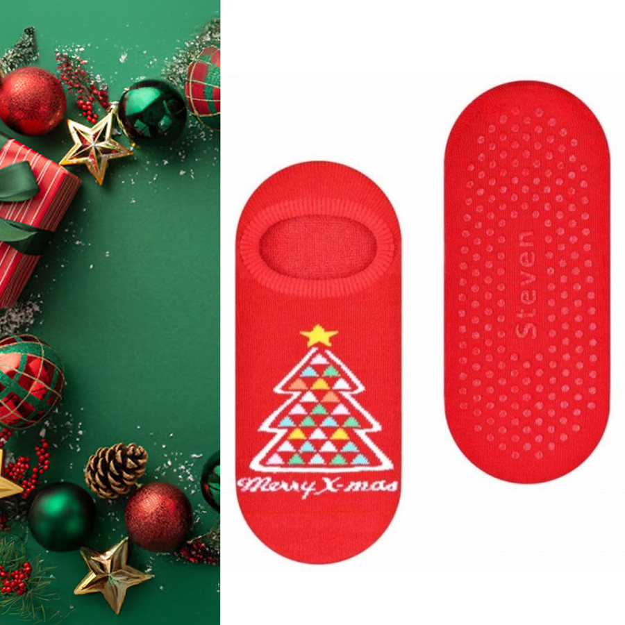 Świąteczne Stopki Damskie Frotte z ABS 35-37