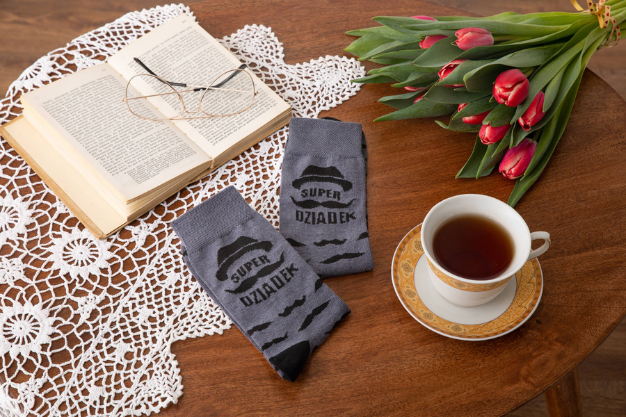 Skarpetki długie bawełniane męskie