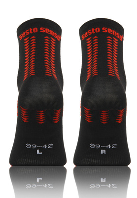 Czarne oddychające skarpety sportowe unisex SKB01 Sesto Senso – komfort i funkcjonalność