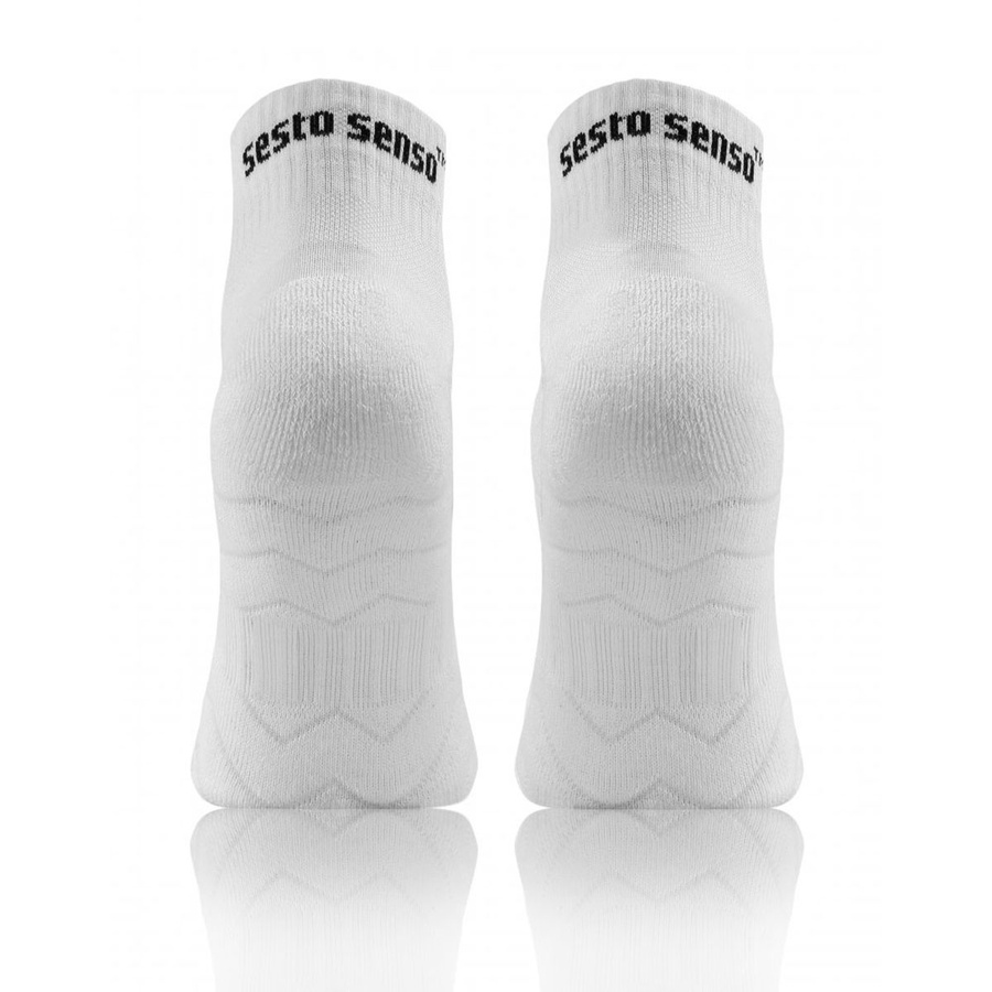 Szare oddychające skarpety męskie 88% bawełna AMZ Multicolor Sesto Senso – komfort dla biegaczy
