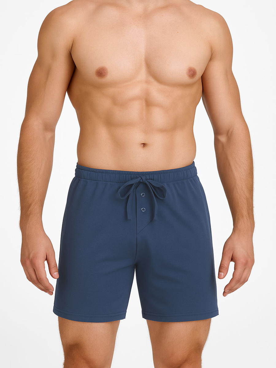 Spodenki męskie do spania 100% bawełna Sestimi – komfort na ciepłe noce