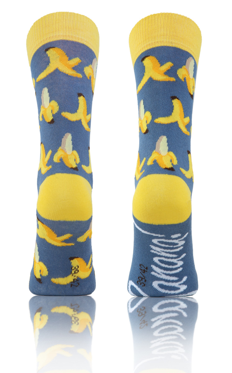 Długie Skarpetki Kolorowe Bawełniane Unisex 90% Bawełna z Zabawnym Wzorem Sesto Senso