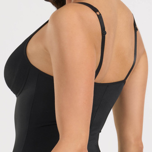 Czarne bezszwowe body damskie 86% poliamid Spiman – idealne podtrzymanie biustu