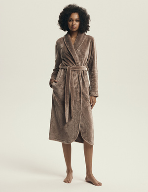 Szlafrok Damski Dextra 43595 Coffee