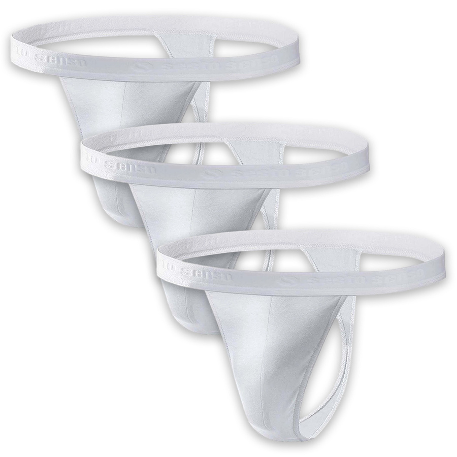 3x Stringi Męskie bawełniane z odkrytą gumą Tiger