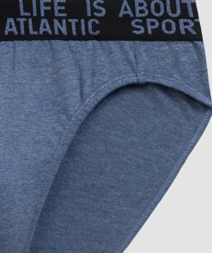 Sportowe slipy męskie 3-pak z elastyczną gumą Atlantic – komfort na co dzień