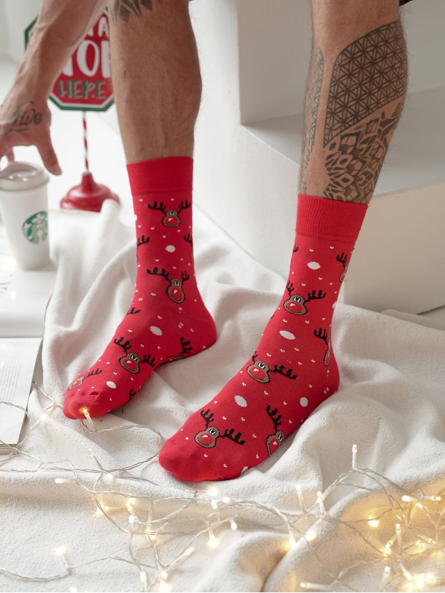 Skarpetki męskie świąteczne