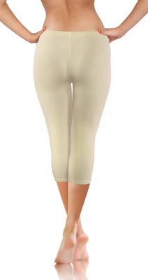 Sportowe kryjące legginsy damskie 3/4 95% bawełna Sesto Senso – komfort i styl na trening