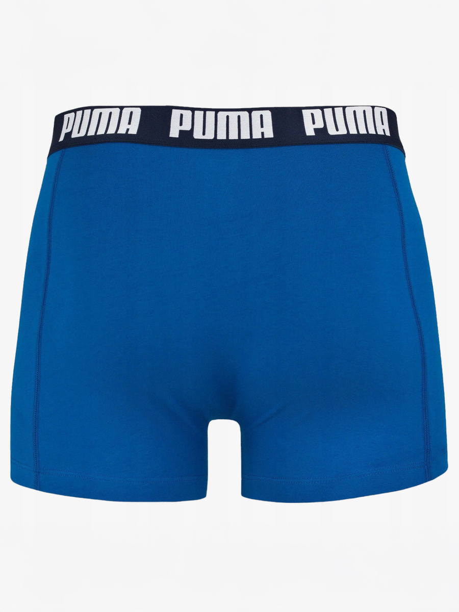 Bokserki Męskie 2 Pack Puma Comfort Stretch Niebieskie/Granatowe