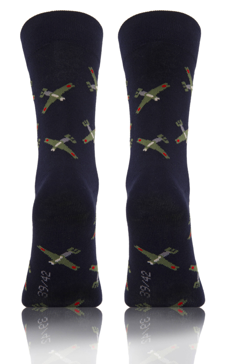 Długie Skarpetki Kolorowe Bawełniane Unisex 90% Bawełna z Zabawnym Wzorem Sesto Senso