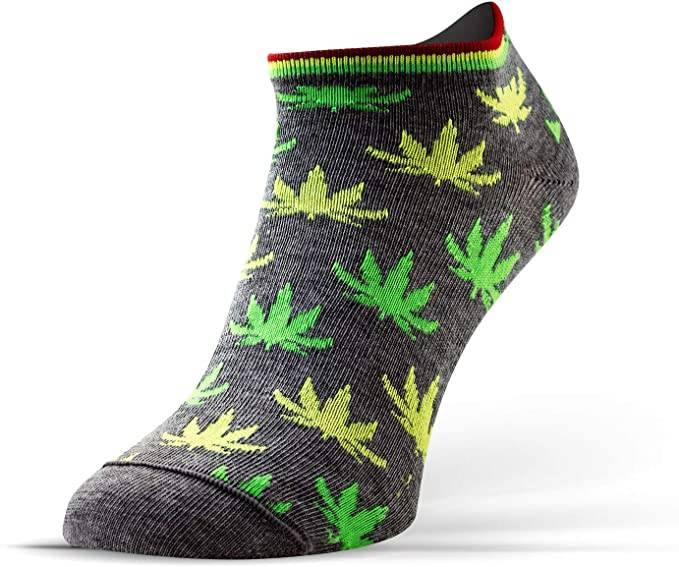 Liść szary skarpety stopki unisex 90% bawełna Finest Cotton Sesto Senso – styl i wygoda