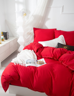 POŚCIEL QUEEN CZERWONY ZŁOTA