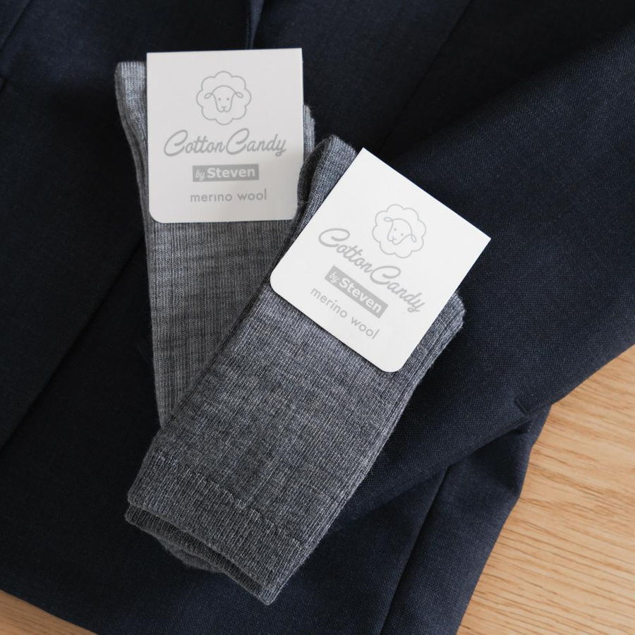 Czarne Skarpetki Dziecięce Merino Comfort