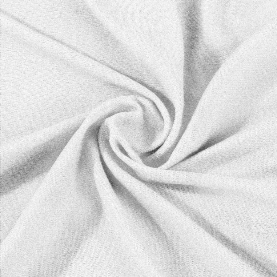 Białe elastyczne prześcieradło z gumką frotte 100% bawełna Sesto Senso – komfortowy sen