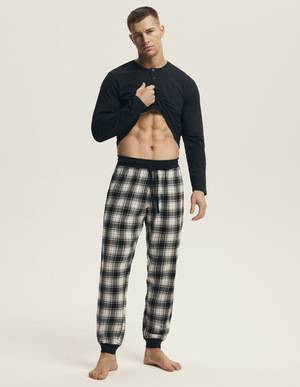 Piżama Męska Bawełniana Noir