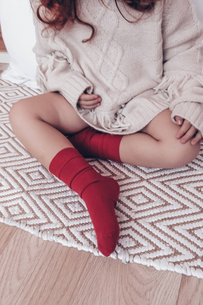 Skarpetki dziecięce/niemowlęce z wełny merino bezuciskowe art. 130 Steven