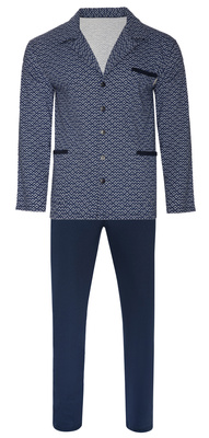 Piżama Męska Długi Rękaw Rozpinana