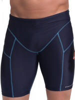 Granatowe bokserki męskie kąpielowe przylegające 377 Sesto Senso – styl na plażę