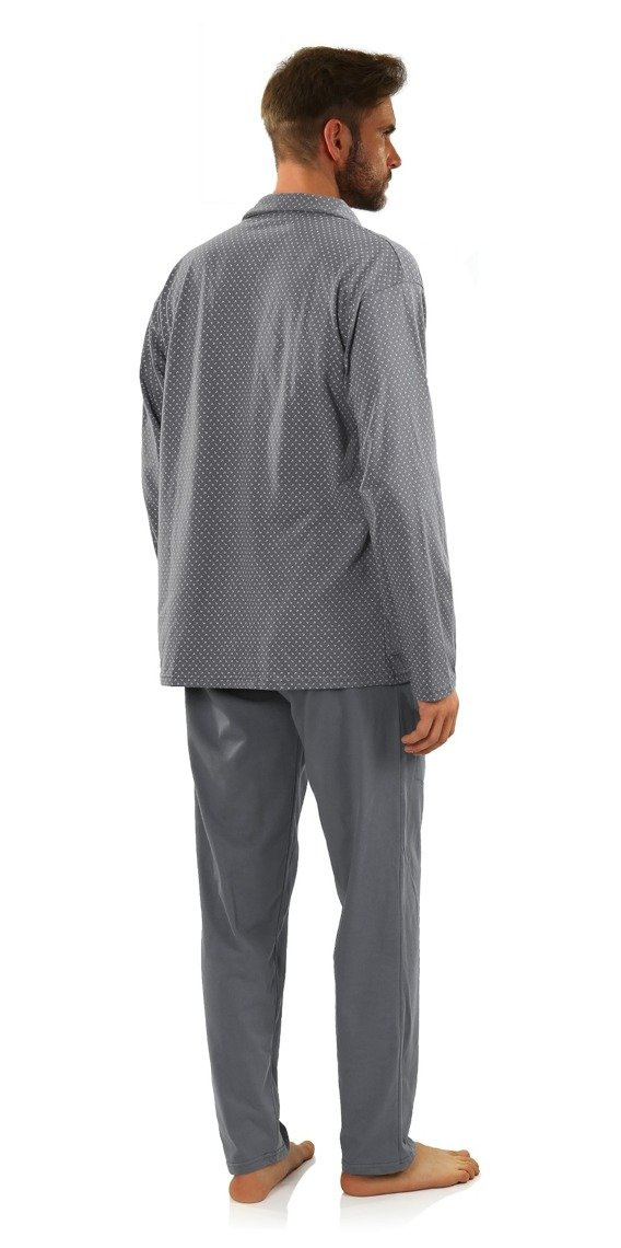 Piżama Męska Rozpinana Długi Rękaw
