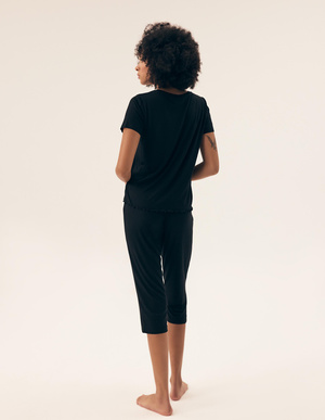 Damska piżama Henderson 43023 czarna