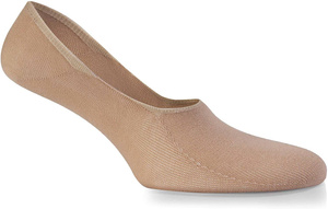 Beżowe niewidoczne stopki balerinki męskie z bawełny Sesto Senso – komfort przez cały dzień