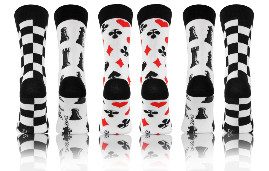 Kolorowe zabawne skarpety damskie męskie 3 pary Fitness Cotton Sesto Senso – styl i komfort