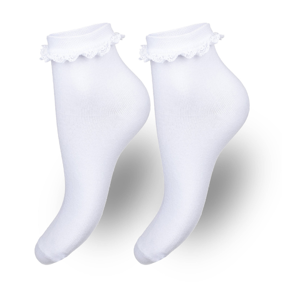 Skarpetki damskie z koronką 897