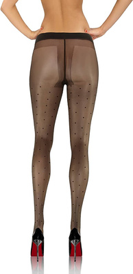 2X Rajstopy w kropki 20 DEN Beti Sesto Senso