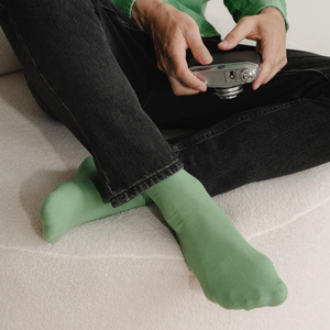 Skarpety Męskie garniturowe cienkie gładkie Art. 056