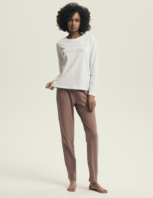 Damska piżama 43701 dark red