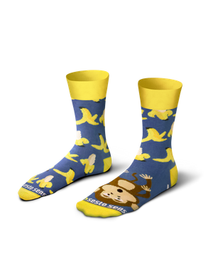 Długie Skarpetki Kolorowe Bawełniane Unisex 90% Bawełna z Zabawnym Wzorem Sesto Senso