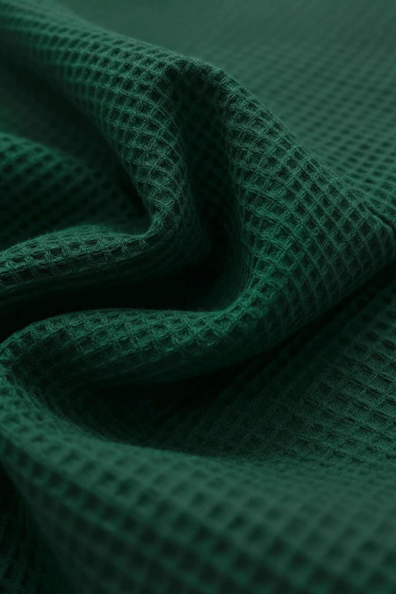 Szlafrok Unisex WAFEL Butelkowa Zieleń