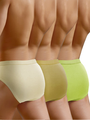 Gładkie slipy męskie 3-pak 95% mikromodal SM03 Sesto Senso – komfort i elegancja