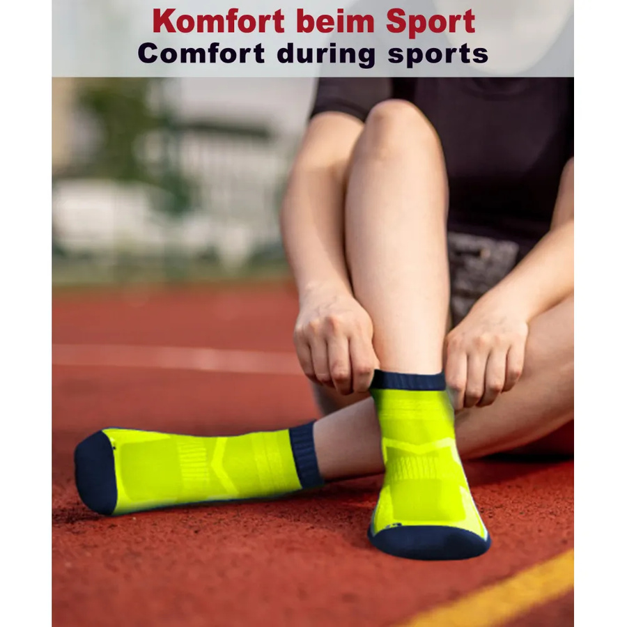 Oddychające krótkie skarpety sportowe unisex 4-pak SKB07 Sesto Senso – komfort i wsparcie