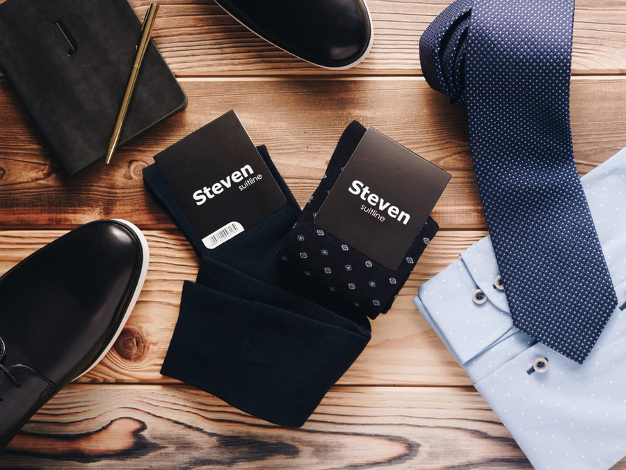 Skarpety Męskie garniturowe w romby